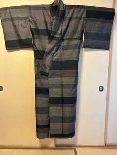 オシャレ！紬　横縞織　着物