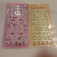 ハローキティ・ポムポムプリン ボンボンドロップシールセット
