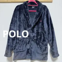 POLO しまむら　フリースルームウェア　カーディガン　メンズ　Ｌ　ネイビー