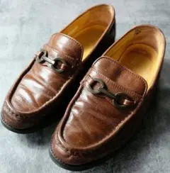 Burberry ブラウン ローファー London レザー vibramソール