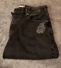 Levi's Relaxed Fit 550 ブラックデニムスケーター