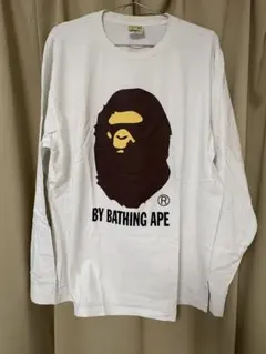 A BATHING APE エイプ カレッジロゴ ロンT ホワイト M - メルカリ