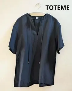 THE TOE Negen Drape Top チャコール 新品タグ付き - メルカリ