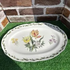 オールドノリタケ花柄のオーバル皿のサムネイル