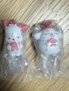 サンリオキャラクターズ ワントーンマスコット 桜 ポムポムプリン ポチャッコ