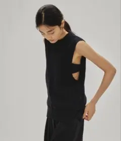 TODAYFUL Cottonlinen Knit Vest ブラック - メルカリ