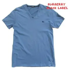 【BURBERRY BLACK LABEL 】バーバリー　Vネック　Tシャツ