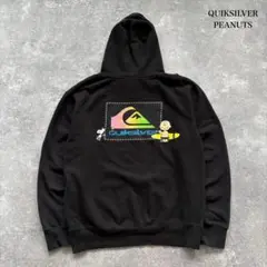 【QUIKSILVER × PEANUTS】 スウェットパーカー コラボモデル