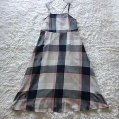 ブルーレーベルクレストブリッジ チェック柄 キャミワンピース 36
