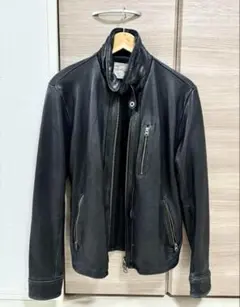 AVIREX 本革 ライダースジャケット Lサイズ ブラック 極上コンディション