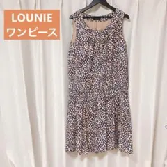 美品✨️LOUNIE ルーニィ ノースリーブワンピースのサムネイル