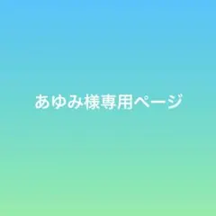 あゆみ様専用ページ