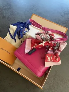 美品　Louis Vuitton ルイヴィトン　ナノ　アルマ　エピ　スカーフ付き