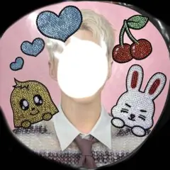 はるきゃん様オーダー　ミンギュ　チェチェリー　エスクプス　うちわデコパーツ