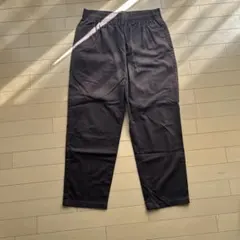 GU ダークブラウン ワイドパンツ