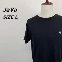 JaVa ジャバ 半袖 Tシャツ ワンポイント ロゴ ブラック L 【1312】のサムネイル