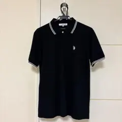 U.S. POLO ASSN. ポロシャツ ブラック M ウィゴー別注