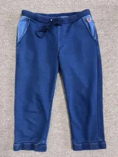 スウェット クロップドパンツ ハーフパンツ ネイビーのサムネイル