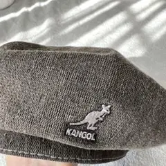 KANGOL グレー ニット ベレー帽 Mサイズ