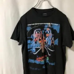 N-3954 エルム街の悪夢3 惨劇の館 Tシャツ ホラー映画 ムービーT M