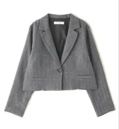 ナチュラルビューティーベーシック〈ツイーディーセットアップ〉ショートジャケット