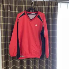 YONEX 長袖ウォームアップウェア Lサイズ 赤黒