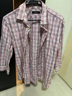 バーバリーブラックレーベル　7分袖シャツ　チャックシャツ　サイズ3