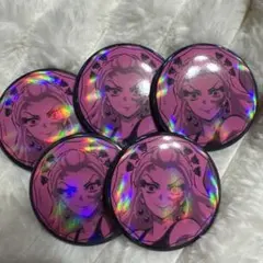 鬼滅の刃 堕姫 缶バッチ 5点