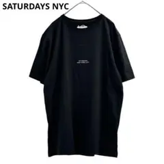 美品SATURDAYS NEW YORK CITY　TシャツロゴT　コットンM黒
