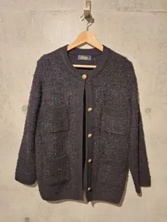 relume☆黒ツイードジャケットカーディガン