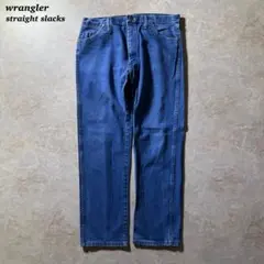 wranglerストレートデニム古着W36L32ブルー美品 CBOY当時物90s
