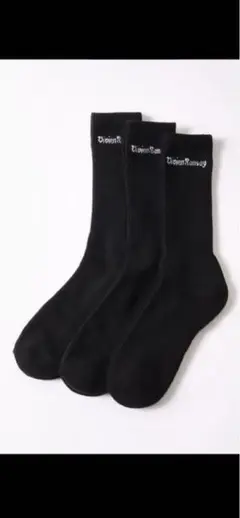 VIVIEN RAMSAY"SPORTS SOCKS 3足組 26-29cm 黒