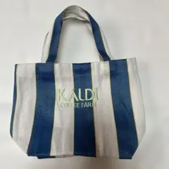 KALDI COFFEE FARM トートバッグ 中型 青と白