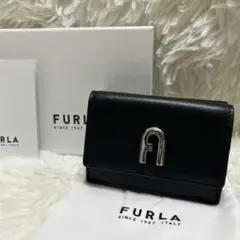 ‼️未使用‼️ フルラFURLA ラウンドファスナー長財布　サフィアーノ 黒 FURLA フルラ 黒 レザー 長財布 ラウンドファスナー - メルカリ