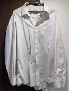 無印良品 無印 MUJI ホワイトストライプ 長袖シャツ 長袖 シャツ