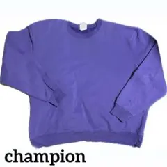 て*つ様 Champion クルーネック トレーナー 紫
