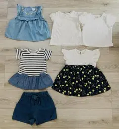 【80cm】女の子 まとめ売り 6点セット プティマイン アプレ ワンピ
