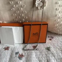超希少・美品】HERMES ロゴプレート ネックレス 50cm Ag925 - メルカリ