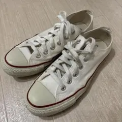 コンバース オールスター 白 25cm ローカット スニーカー