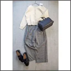 ゆ*ご様 秋冬 オフィスカジュアル セットアップ コーデ売り テーパードパンツ