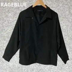 RAGEBLUE ブラック ナイロンジャケット