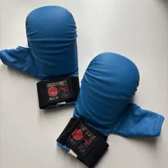 空手拳サポMサイズ　青拳サポーターグローブ