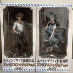 【未開封品】エヴァンゲリヲン 新劇場版 渚カヲル 綾波レイ プレミアムフィギュア