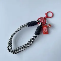 お菓子チャーム付き スマホストラップ 赤 スイカ じゃらじゃらキーホルダー