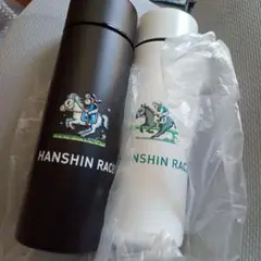 ダ21。JRA。サーモボトル130ml白黒セット。welcomeチャンス。