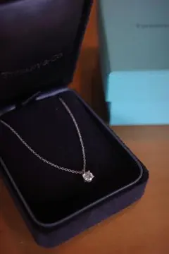 ティファニー ソリティアネックレス ダイヤ 0.8ct 大粒 ダイヤ 