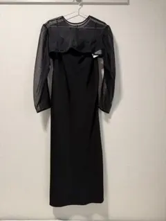 SHEER LAYERED SATIN DRESSのサムネイル