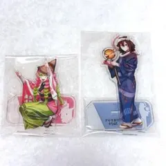 【おばみつ 】鬼滅の刃 徳島 阿波おどり 阿波踊り アクリルスタンド 2点セット