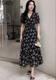 Dazy フラワープリント ワンピース