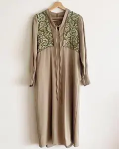 PUBLIC TOKYO　 レースアップジャガードワンピース　結婚式　お呼ばれ